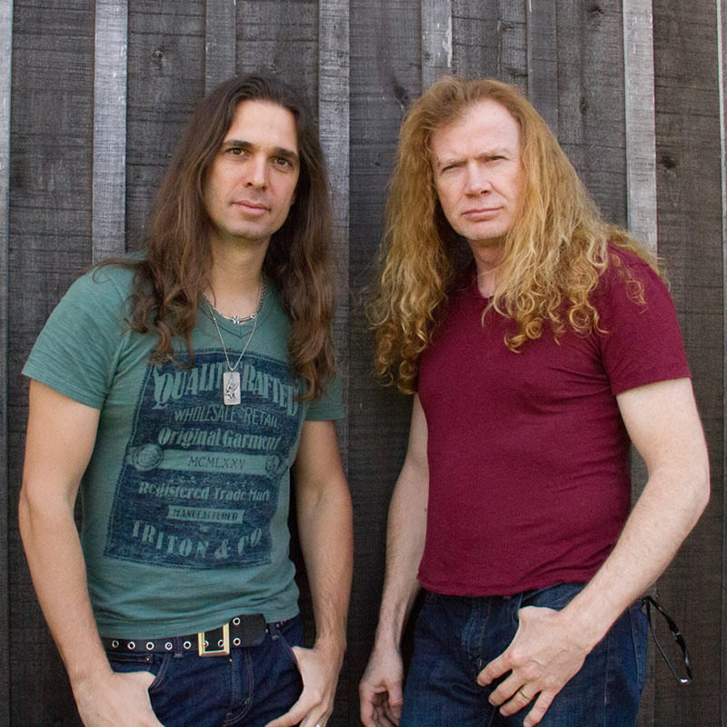 O Mustaine με τον νέο κιθαρίστα των Megadeth, Kiko Loureiro