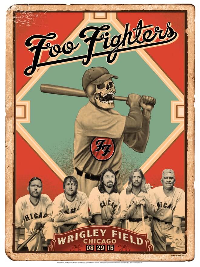 Foo Fighters, Chicago, August 2015 Artist: Emek