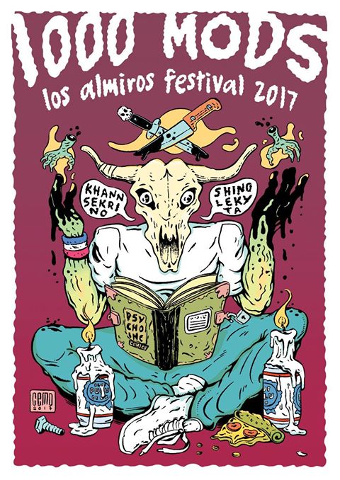 1000mods @Los Almiros Rockradio Festival 2017 / Poster