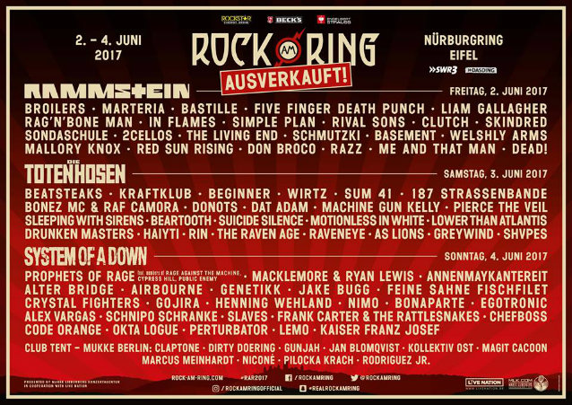Rock Am Ring 2017 line up