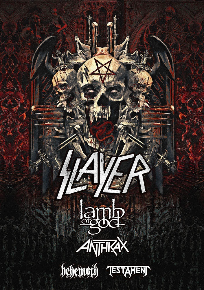 Slayer Tour w/ Lamb Of God, Anthrax, Behemoth, Testament