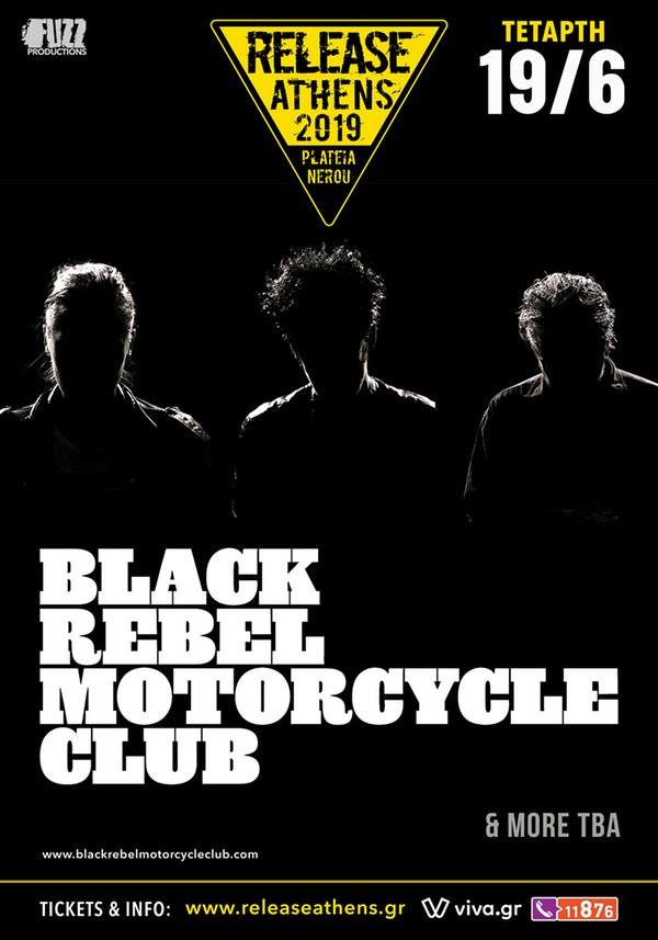 Black Rebel Motorcycle Club @Release Athens Festial 2019 / Poster